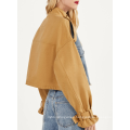 Women's Designer Two Color Jeans Jacket